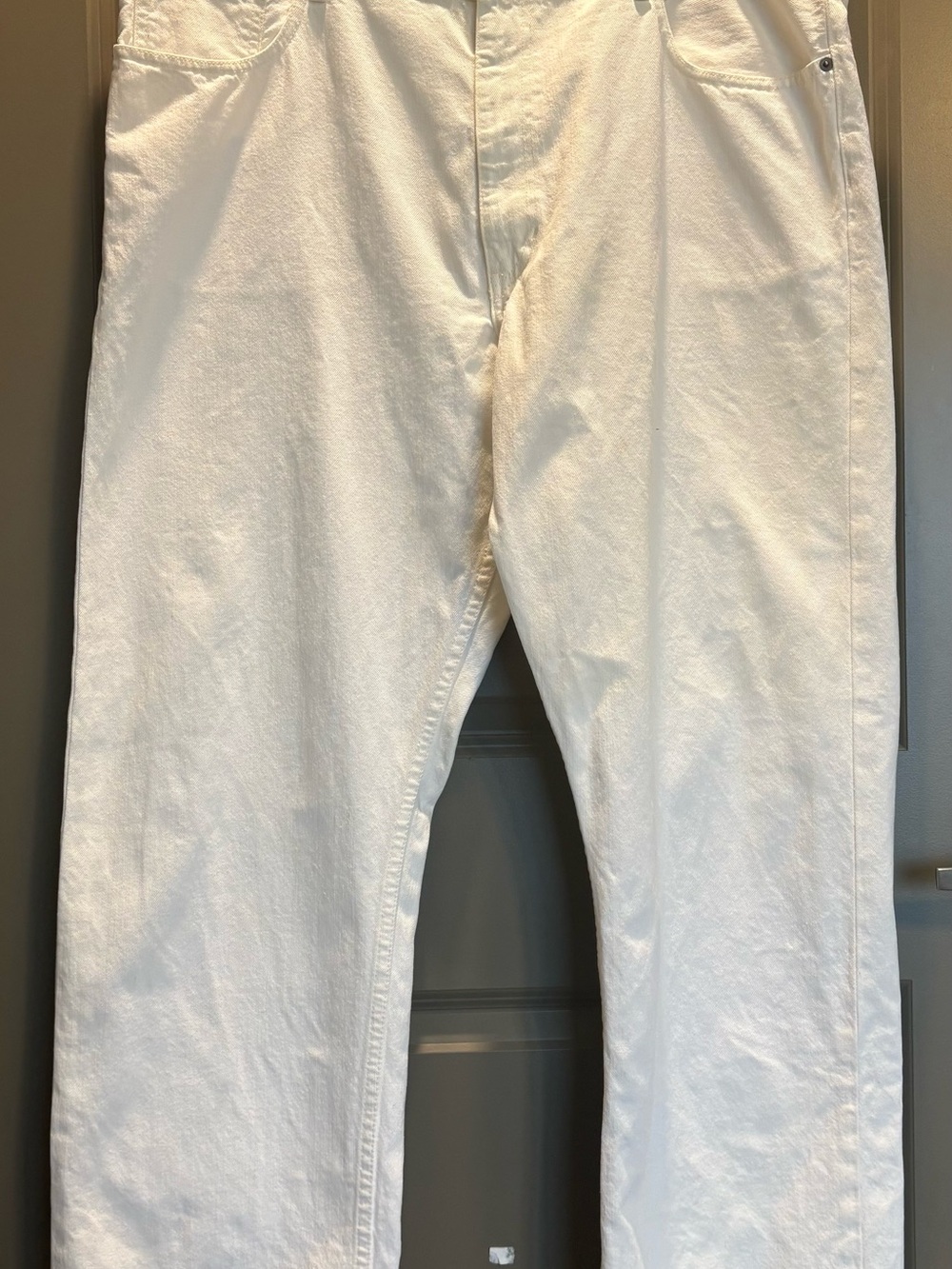 Vintage Tommy Hilfiger Men's White Boot Cut Jeans Sz. 40/30